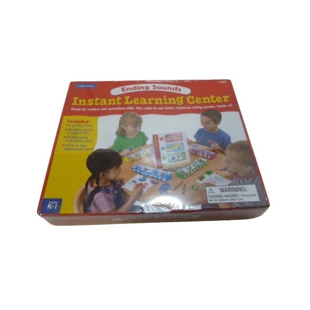 Lakeshore Ending Sounds Instant Learning Center Phonics TT823 Grades K-1 Sealed